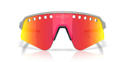 Oakley Sunglasses - Sutro Lite Sweep Space Dust - Prizm Ruby Vented Lenses - Mathieu Van Der Poel Signature