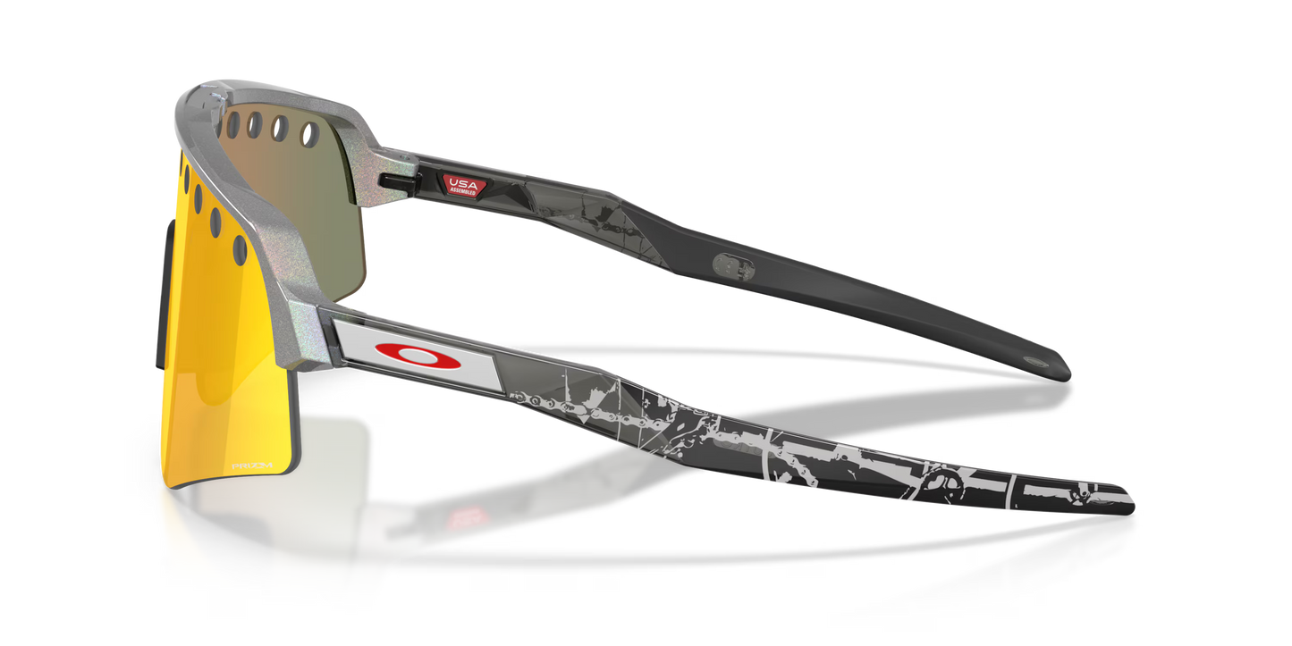 Oakley Sunglasses - Sutro Lite Sweep Space Dust - Prizm Ruby Vented Lenses - Mathieu Van Der Poel Signature