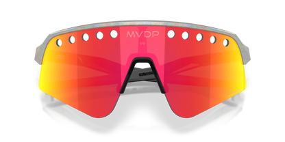 Oakley Sunglasses - Sutro Lite Sweep Space Dust - Prizm Ruby Vented Lenses - Mathieu Van Der Poel Signature