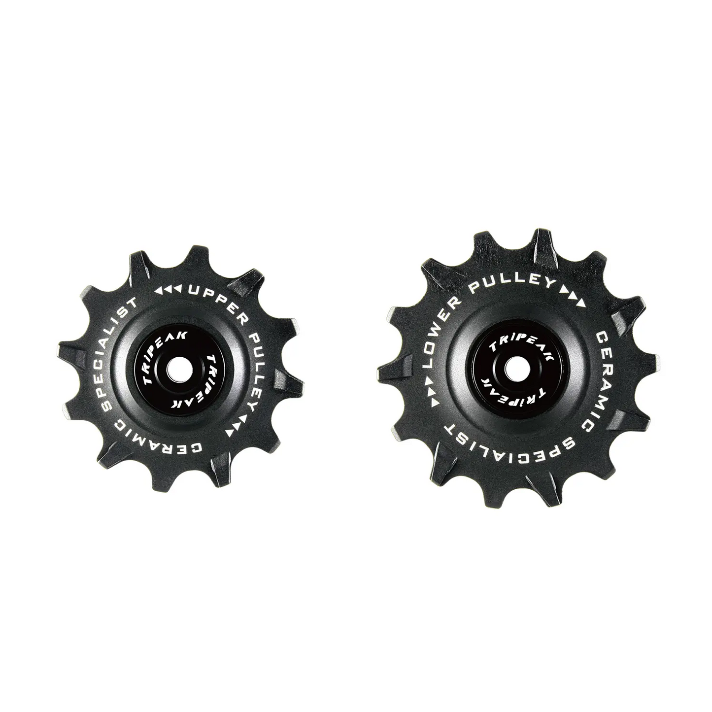 TriPeak Pulley Wheel 12/14T - Shimano 91xx/80xx/70xx Ceramic Bearings - Black