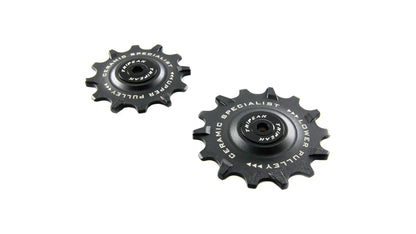 TriPeak Pulley Wheel 12/14T - Shimano 91xx/80xx/70xx Ceramic Bearings - Black