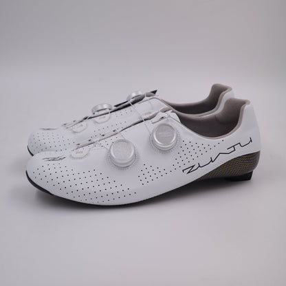 Zuatu Z001 PRO - White/White - Silver Dial - Cycling Shoe