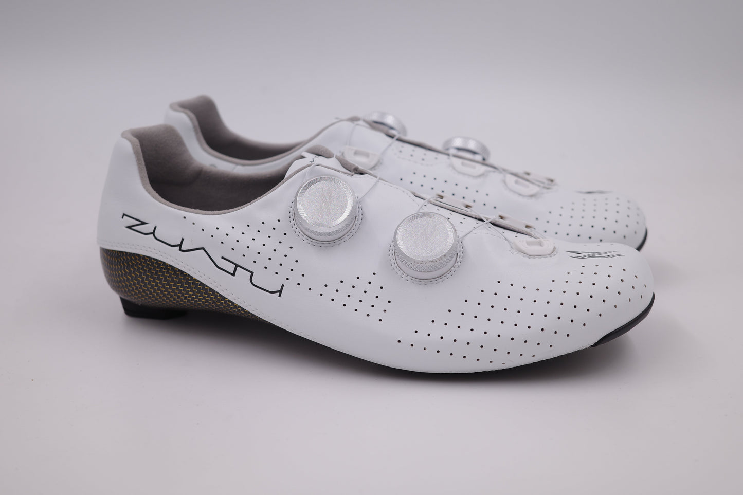 Zuatu Z001 PRO - White/White - Silver Dial - Cycling Shoe