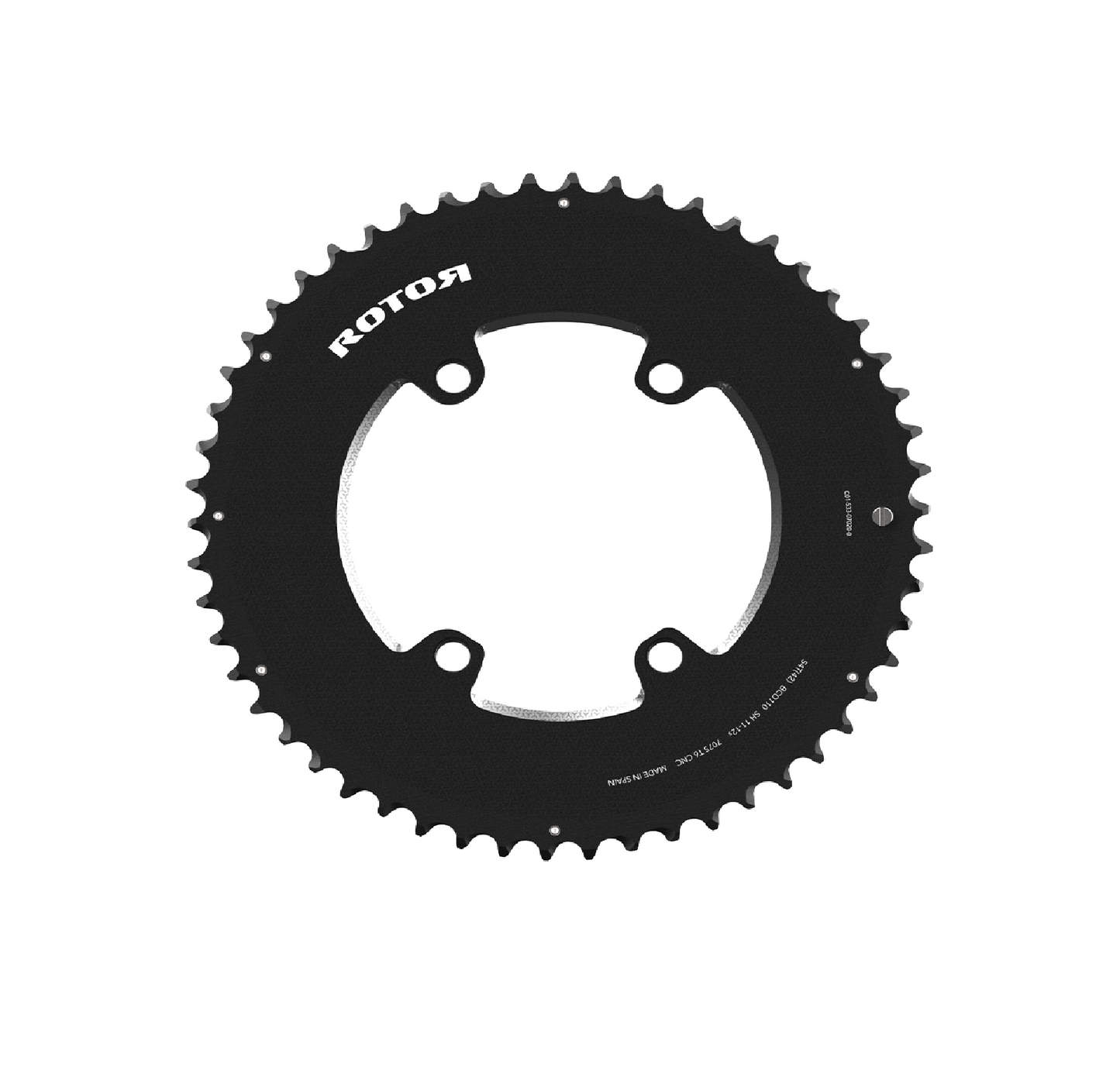 ROTOR Round Chainring Aero 2x BCD110x4 11/12s