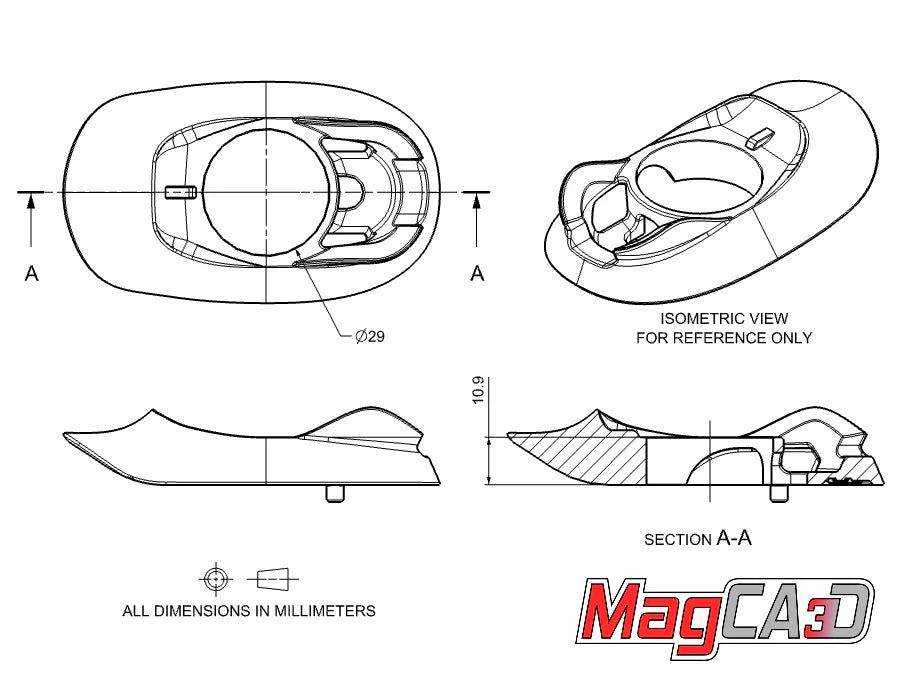 MagCAD Roval Rapide Specialized Venge Top Bearing Cover - Slammed