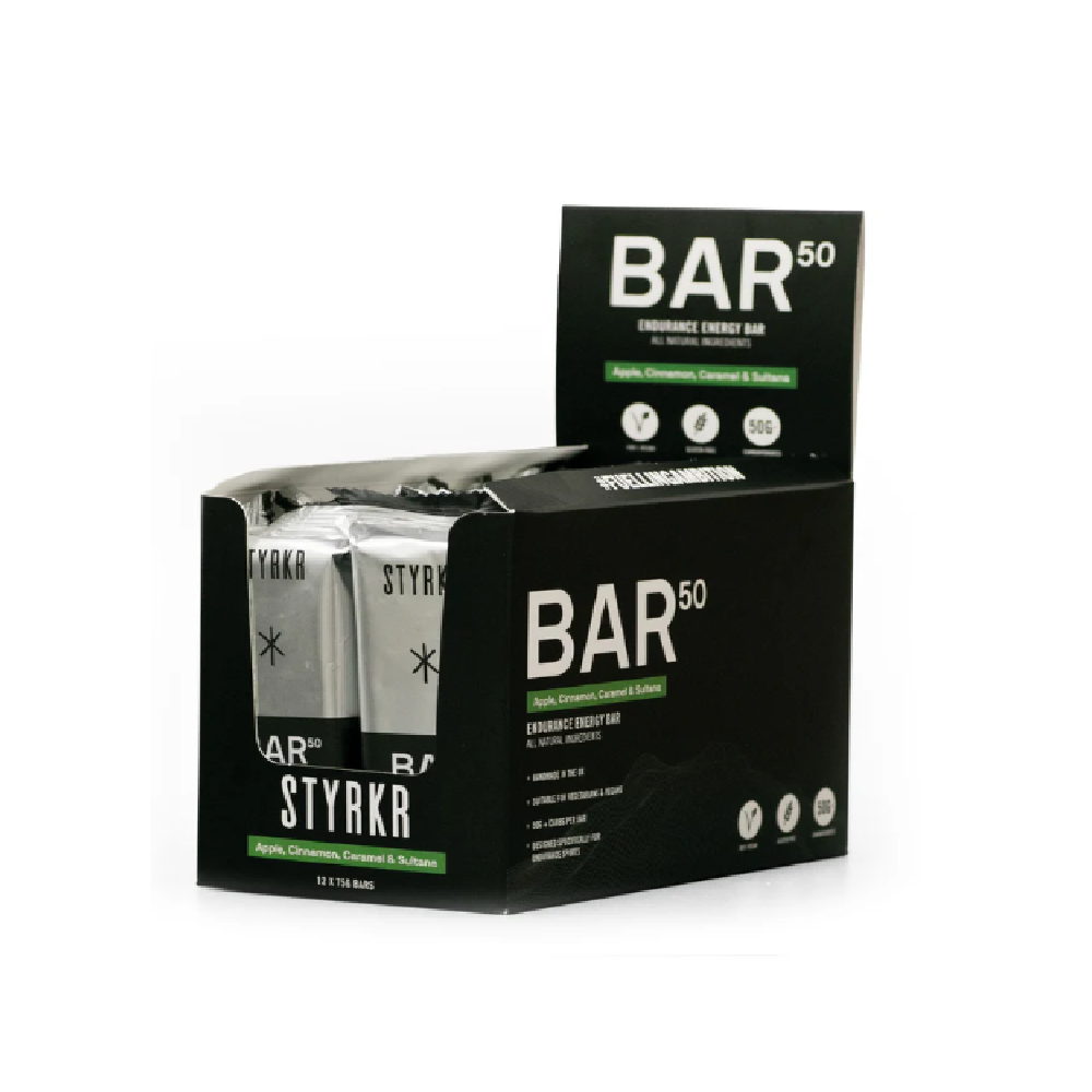 STYRKR BAR50 Apple, Cinnamon, Caramel & Sultana Energy Bar