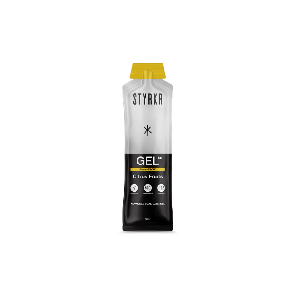 STYRKR GEL50 Mild Citrus Dual-Carb Energy Gel