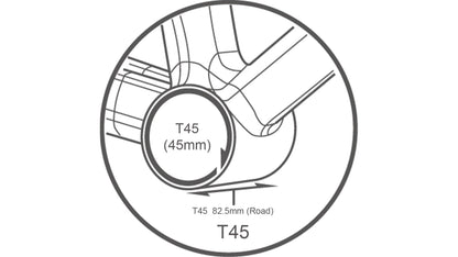 TriPeak T45 82.5mm 3-in-1 Bottom Bracket Road
