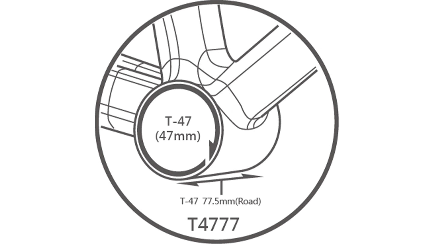 TriPeak T47 77.5mm 3-in-1 Bottom Bracket Road