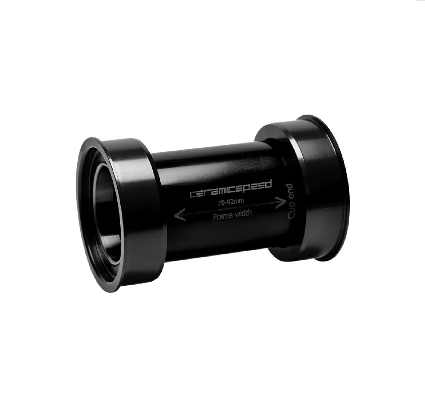 CeramicSpeed PF4630 Bottom Bracket (PF30, BB Right, BB386 EVO) 30mm Spindle Black Coated