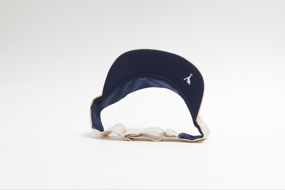 Team Vaga Feather Racing Visor Light Taupe / Navy Blue