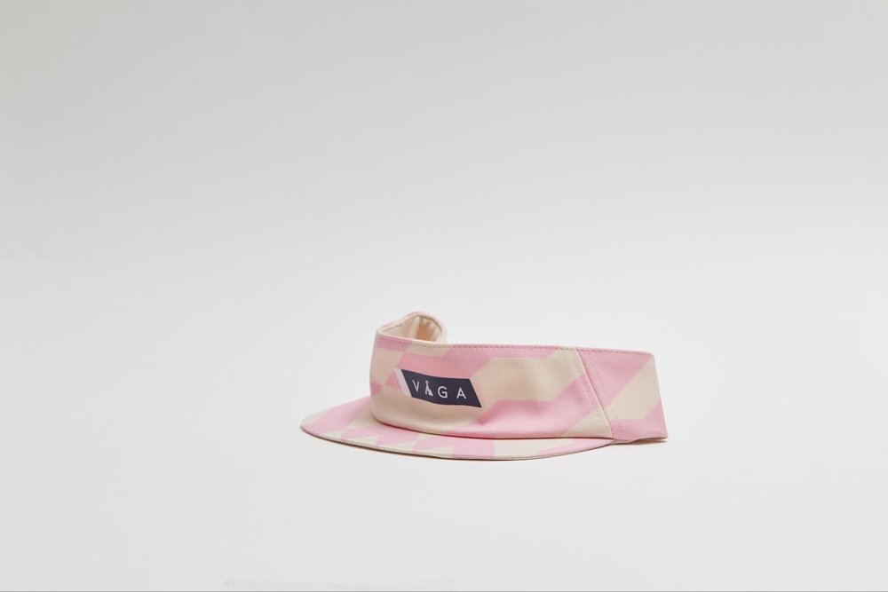 Team Vaga Feather Racing Visor Taupe Grey / Pastel Pink