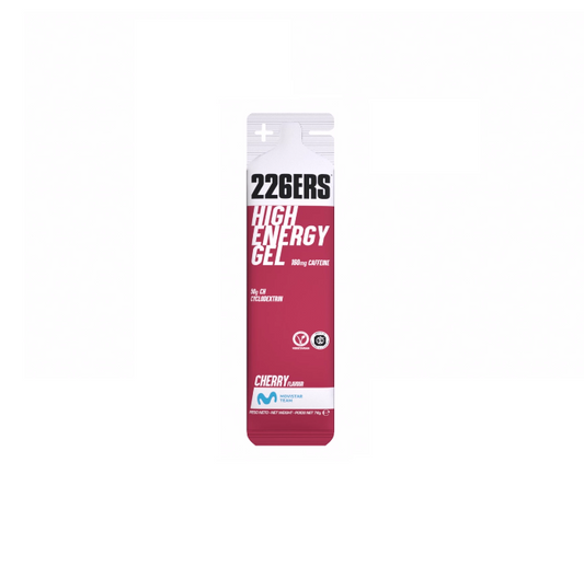 226ERS HIGH ENERGY GEL 76g - Energy Gel - Cherry (160mg Caffeine)