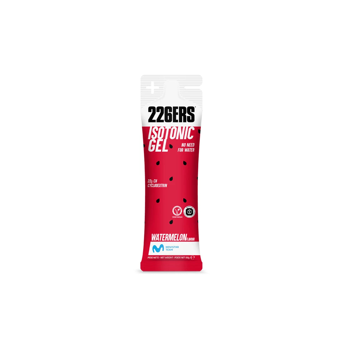 226ERS ISOTONIC GEL 68g - Isotonic Energy Gel - Watermelon - BOX 24un