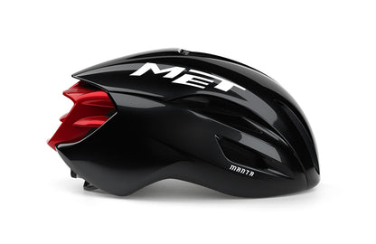 Met Manta Mips Ce Black Red Glossy