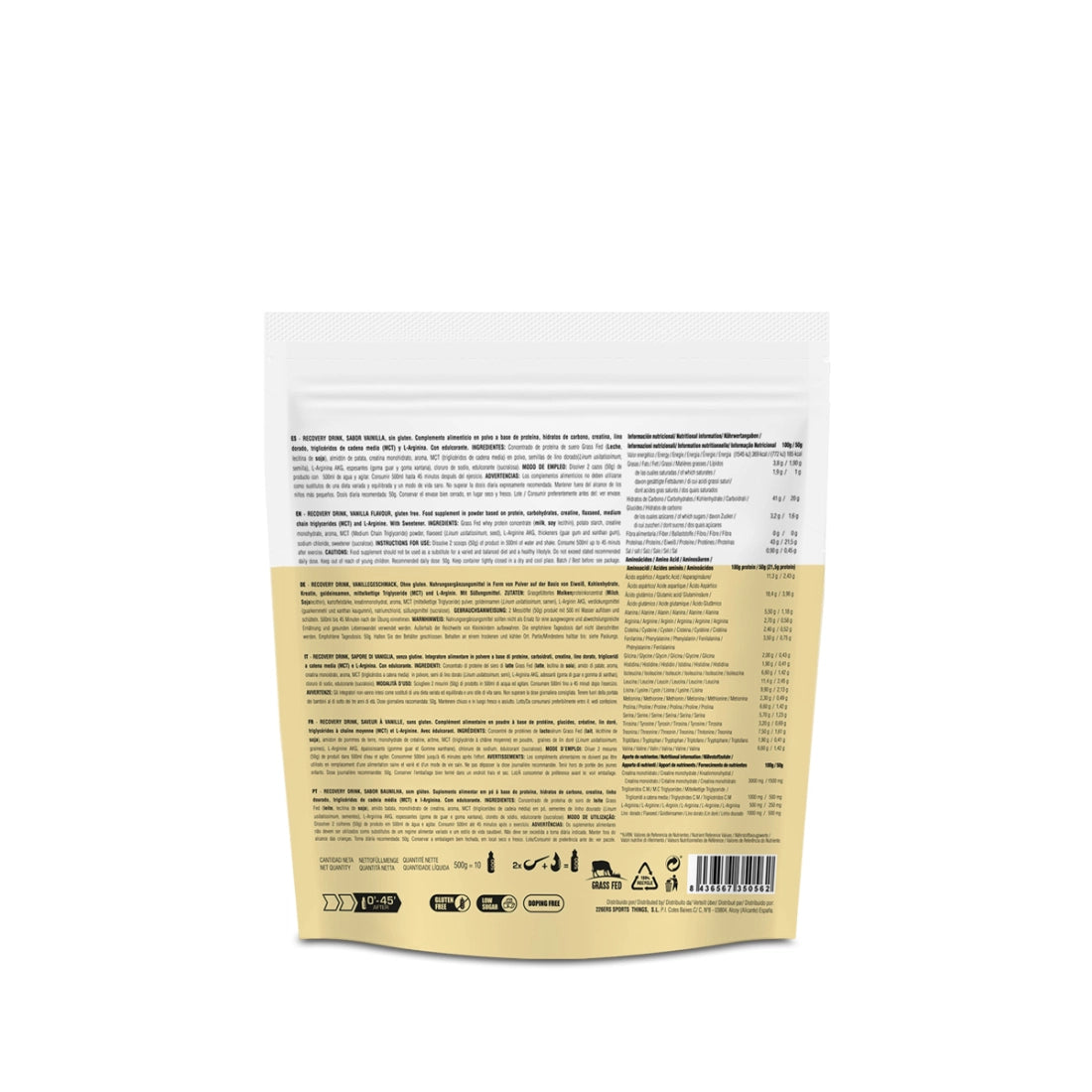 226ERS RECOVERY DRINK - Grass Fed Protein - Muscle Recuperator - 500g - Vanilla