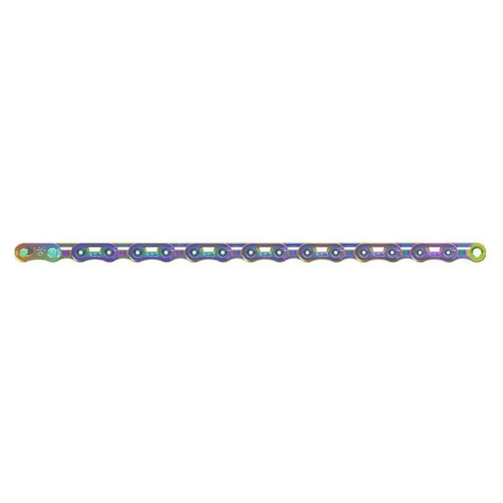 SRAM RED E1 Chain 12-speed Flattop | HollowPin 126 links | Rainbow