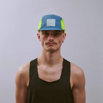 Team Vaga Mesh Flex Cap - Teal / Neon Yellow