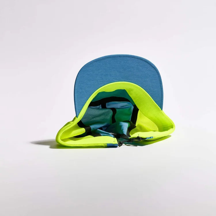 Team Vaga Mesh Flex Cap - Teal / Neon Yellow