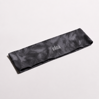 Team Vaga Tie Dye Lightweight Headband - Black / Charcoal