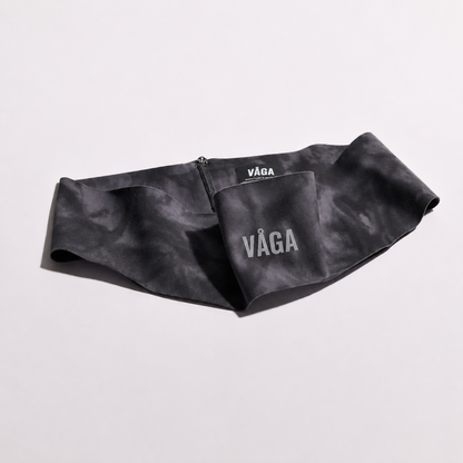 Team Vaga Tie Dye Lightweight Headband - Black / Charcoal