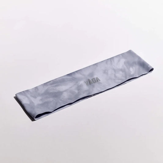 Team Vaga Tie Dye Lightweight Headband - Dark Grey / Light Grey