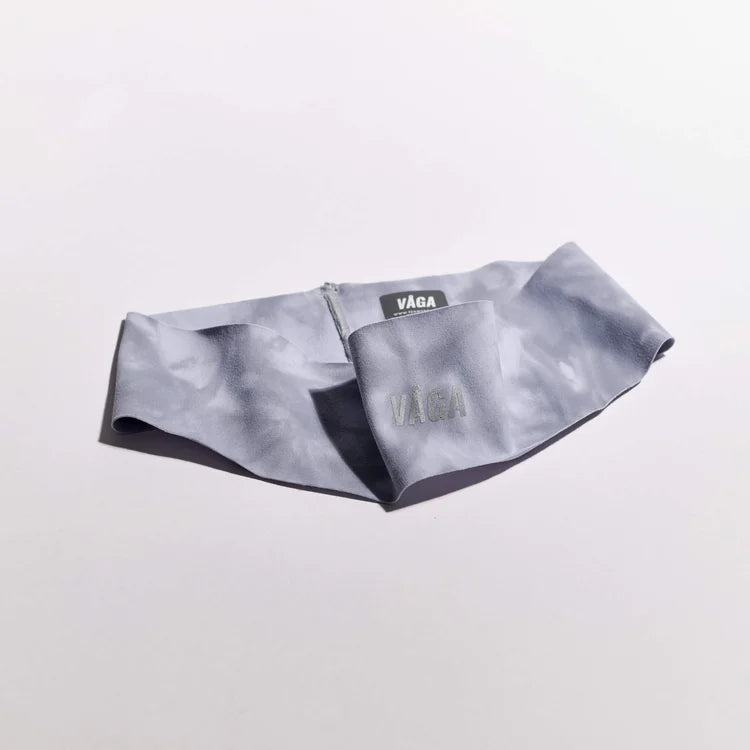 Team Vaga Tie Dye Lightweight Headband - Dark Grey / Light Grey