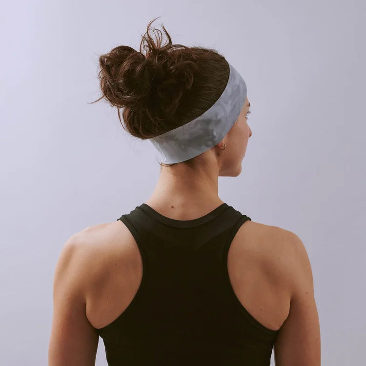 Team Vaga Tie Dye Lightweight Headband - Dark Grey / Light Grey