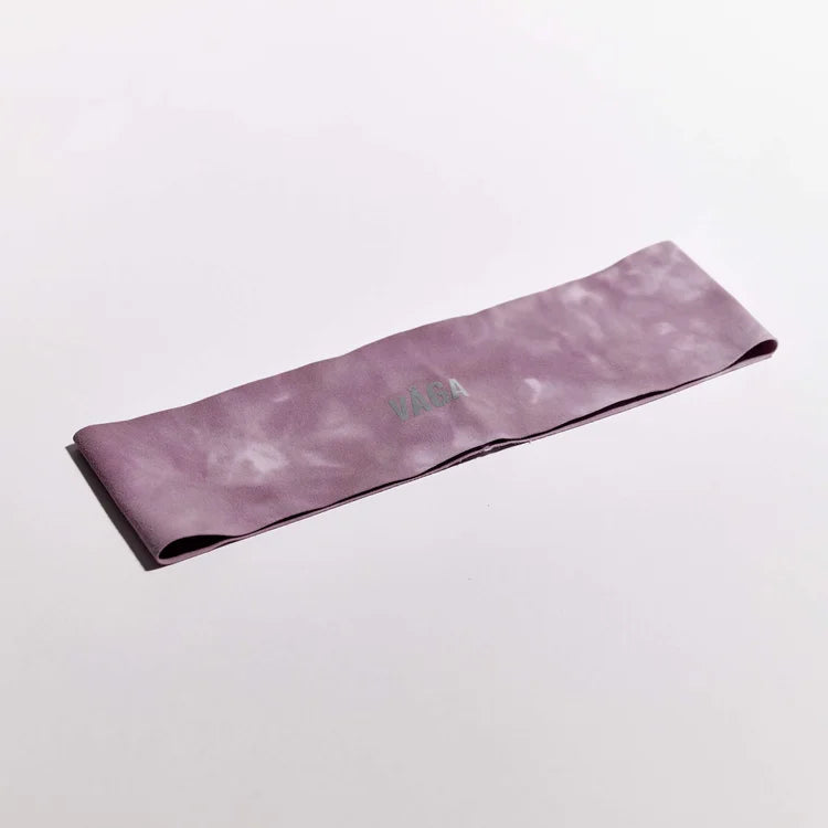 Team Vaga Tie Dye Lightweight Headband - Purple / Pink / Off White