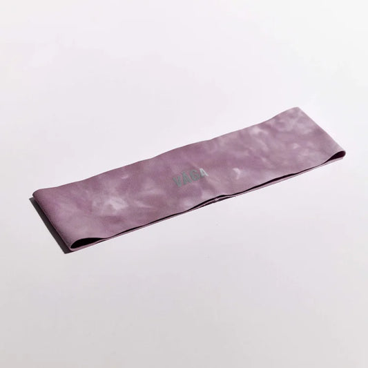 Team Vaga Tie Dye Lightweight Headband - Purple / Pink / Off White
