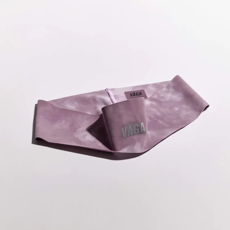 Team Vaga Tie Dye Lightweight Headband - Purple / Pink / Off White