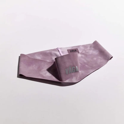 Team Vaga Tie Dye Lightweight Headband - Purple / Pink / Off White
