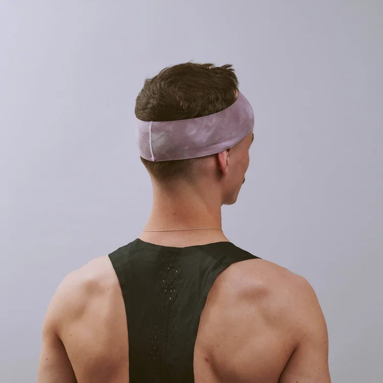 Team Vaga Tie Dye Lightweight Headband - Purple / Pink / Off White