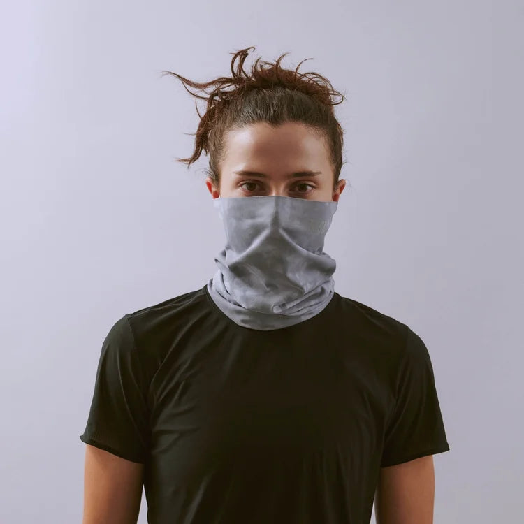 Team Vaga Tie Dye Lightweight Neck Gaiter - Dark Grey / Light Grey