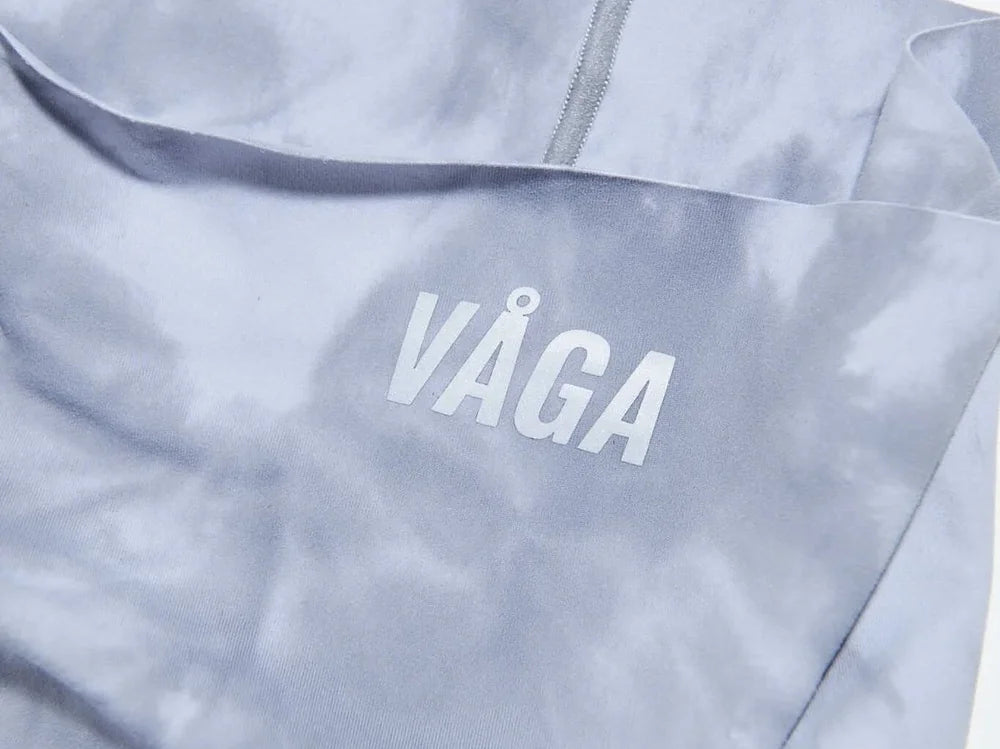 Team Vaga Tie Dye Lightweight Neck Gaiter - Dark Grey / Light Grey
